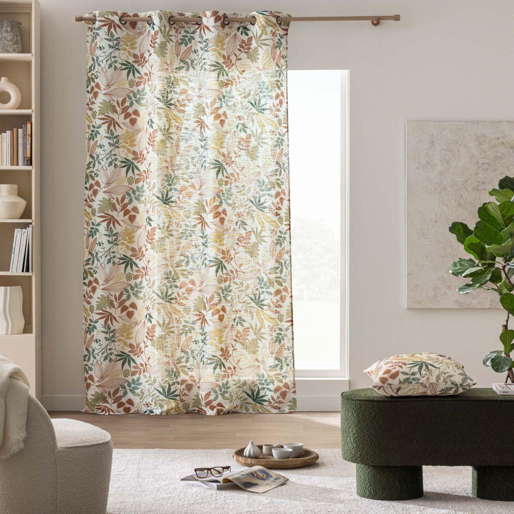 Voir la diapositive 5 : Douceur d'Intérieur Coussin déco imprimé  hailey  45x45cm multicolore