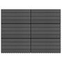 Voir la diapositive 1 : VIDAXL Carreaux de terrasse 6 pcs WPC 60x30 cm 1,08 m^2 Noir
