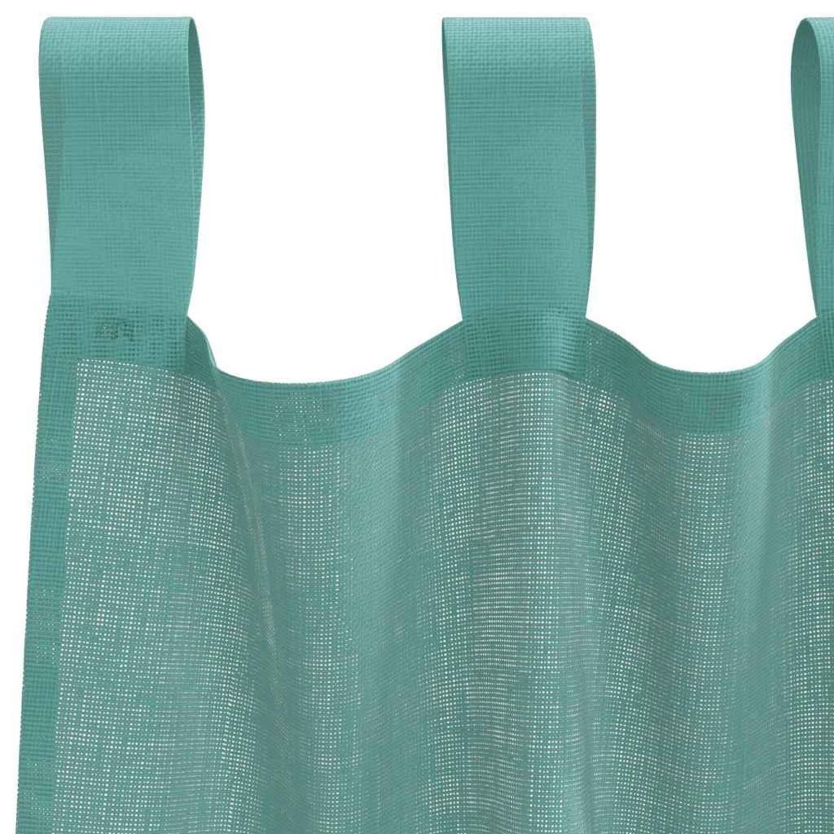 VIDAXL Rideaux en voile avec passe-tringles 2 pcs turquoise