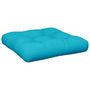 Voir la diapositive 2 : VIDAXL Coussin de palette turquoise 60x60x12 cm tissu