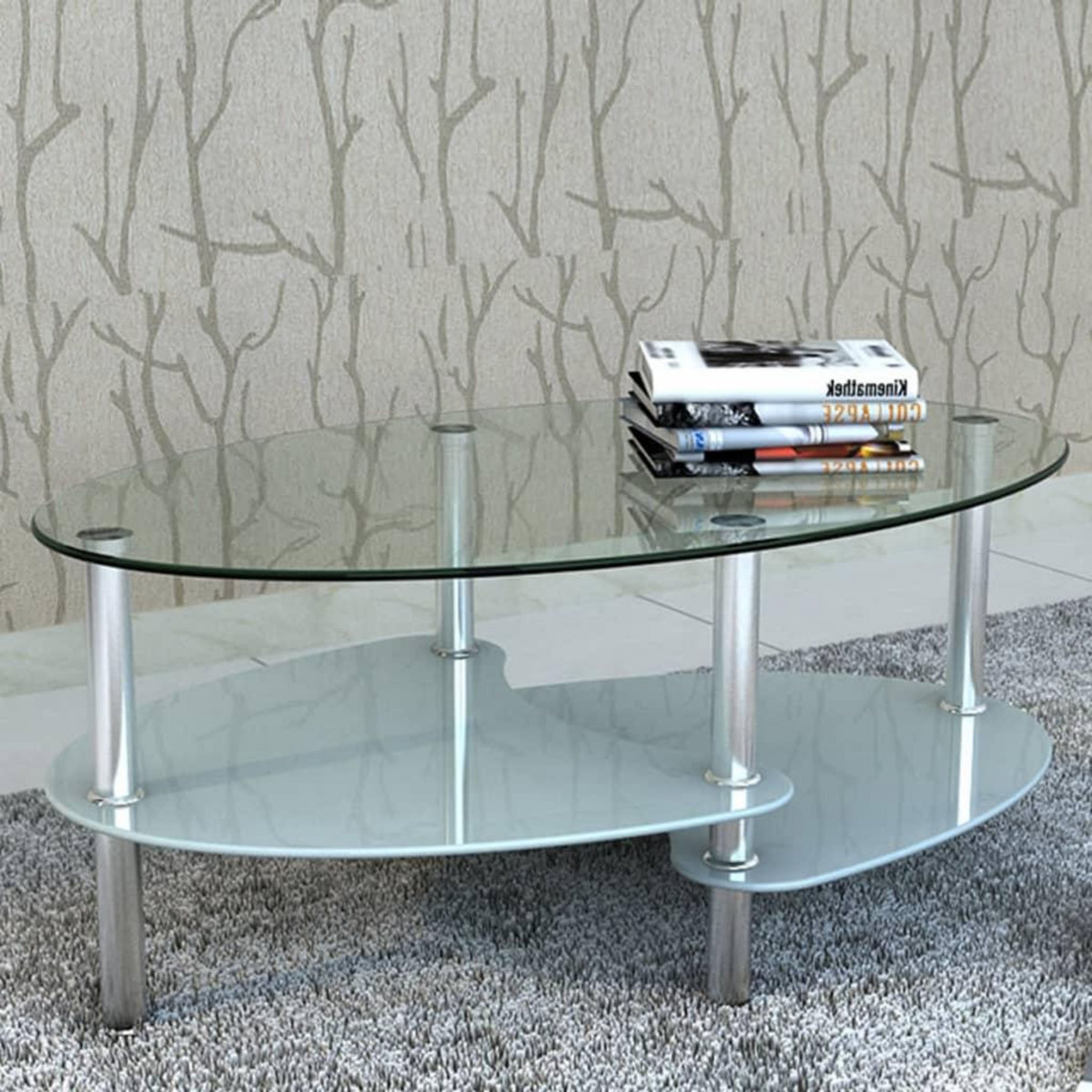 VIDAXL Table basse avec design exclusif Blanc