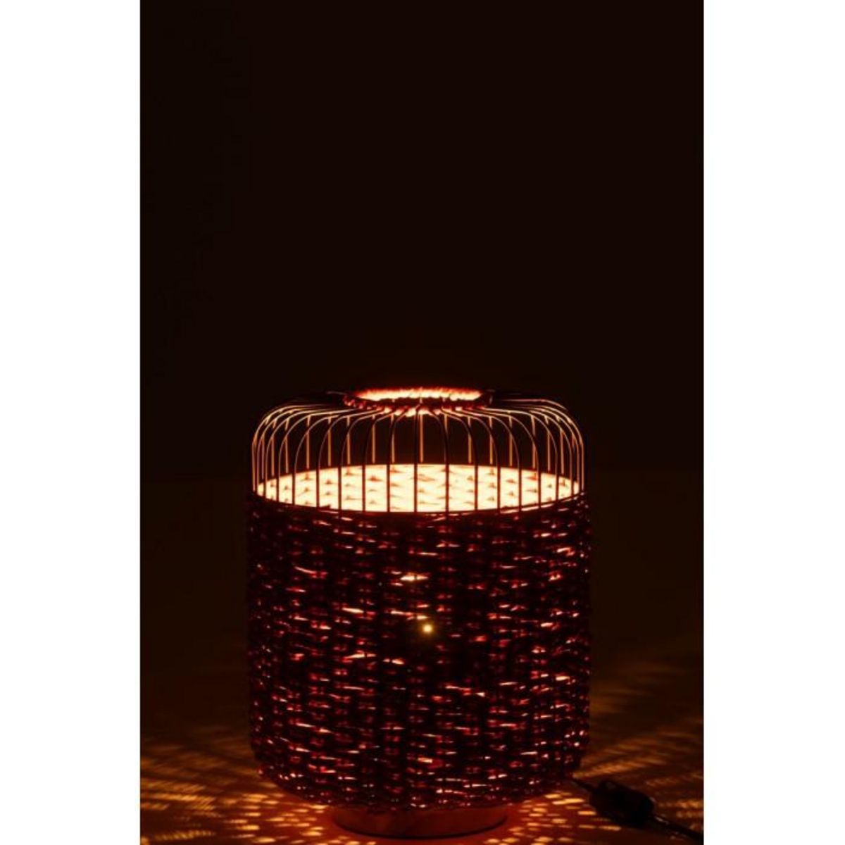 Paris Prix Lampe à Poser en Métal  Eldon  34cm Orange