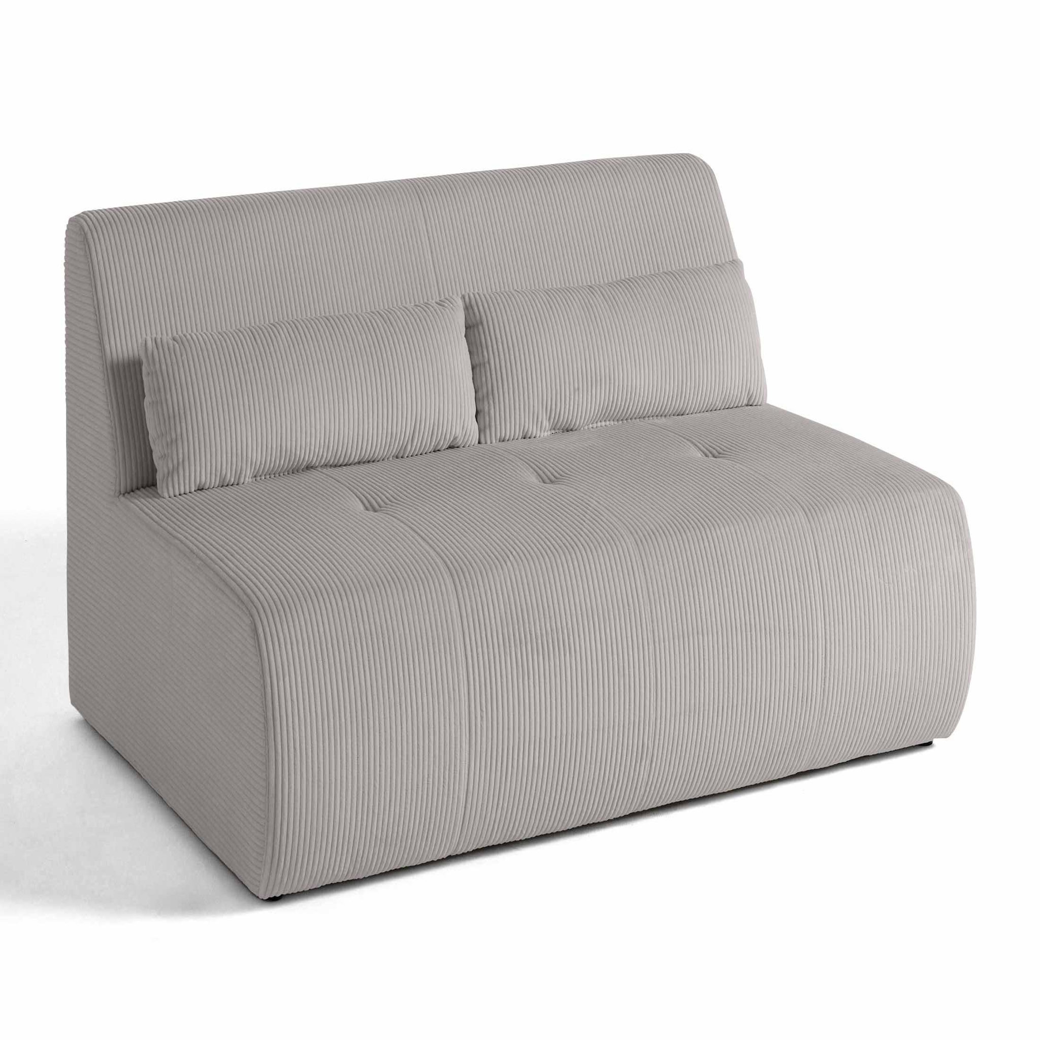 Voir la diapositive 2 : LISA DESIGN Onyx - canapé droit 2 places - en velours côtelé