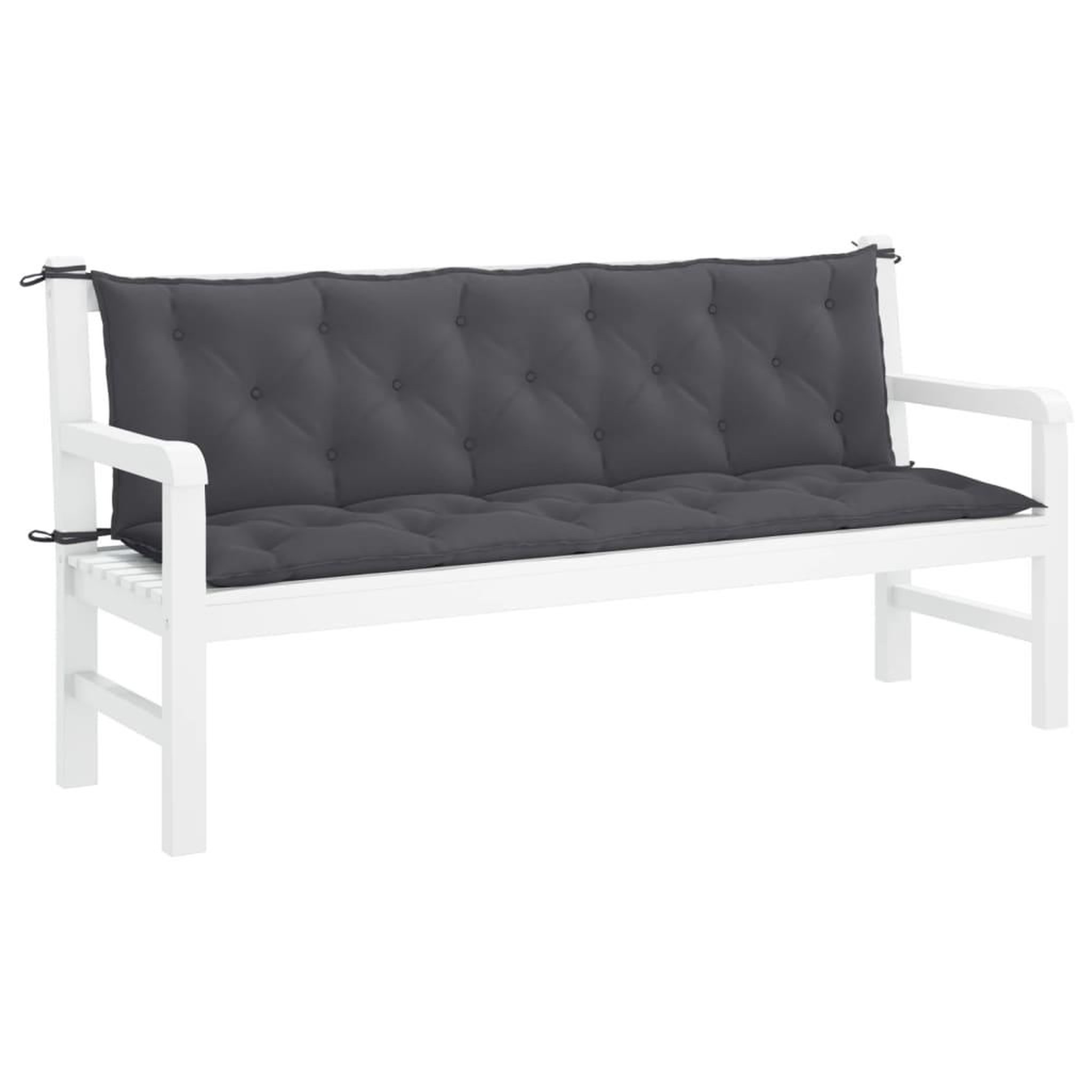 Voir la diapositive 1 : VIDAXL Coussin de banc de jardin anthracite tissu oxford