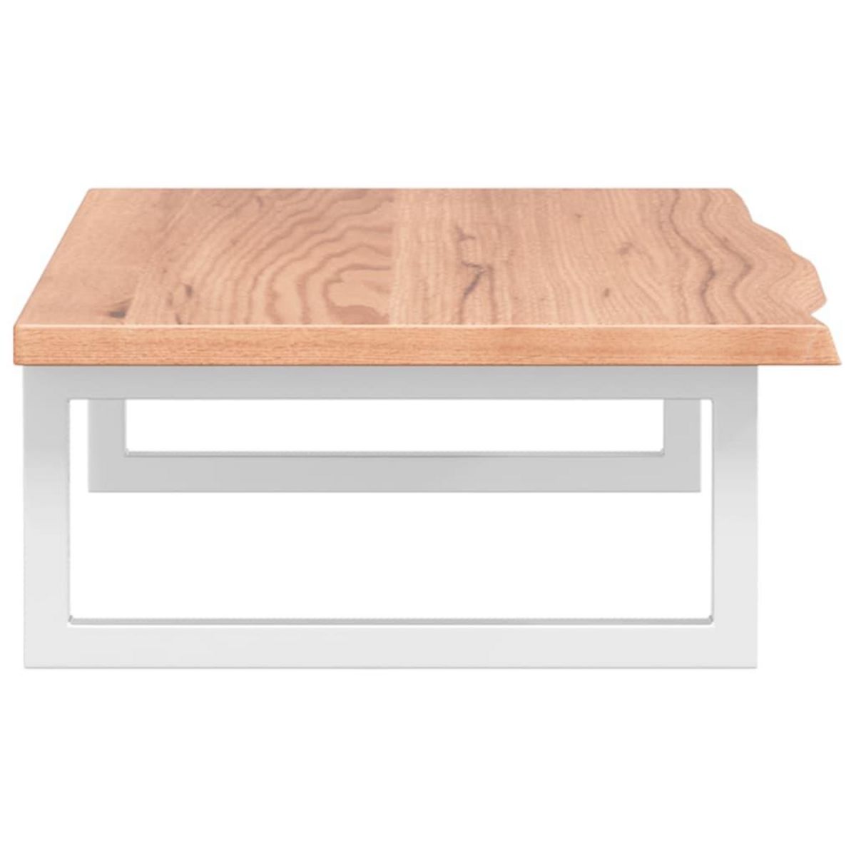 VIDAXL Etagere de vasque murale acier et bois de chene massif