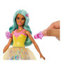 Voir la diapositive 2 : BARBIE Poupée Barbie Cheveux turquoise et robe en tulle scintillant