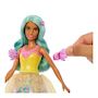 Voir la diapositive 2 : BARBIE Poupée Barbie Cheveux turquoise et robe en tulle scintillant