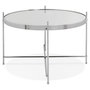 Voir la diapositive 3 : Paris Prix Table d'Appoint Design Ronde  Keops  63cm Argent