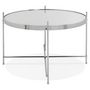 Voir la diapositive 3 : Paris Prix Table d'Appoint Design Ronde  Keops  63cm Argent