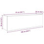 Voir la diapositive 6 : VIDAXL Armoire murale de bain blanc 100x25x30 cm bois d'ingenierie