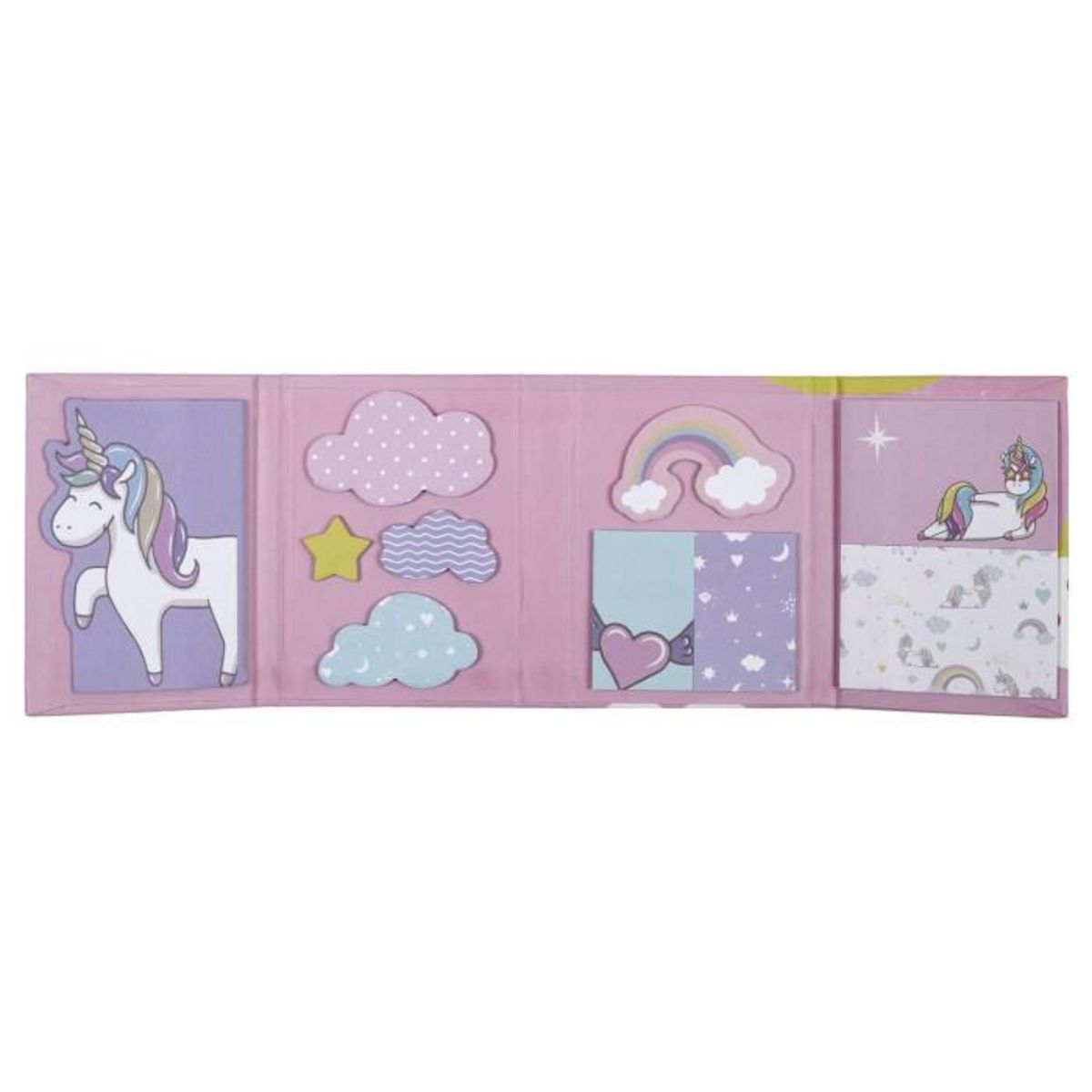 Paris Prix Notes Adhésives  Licorne  11cm Rose