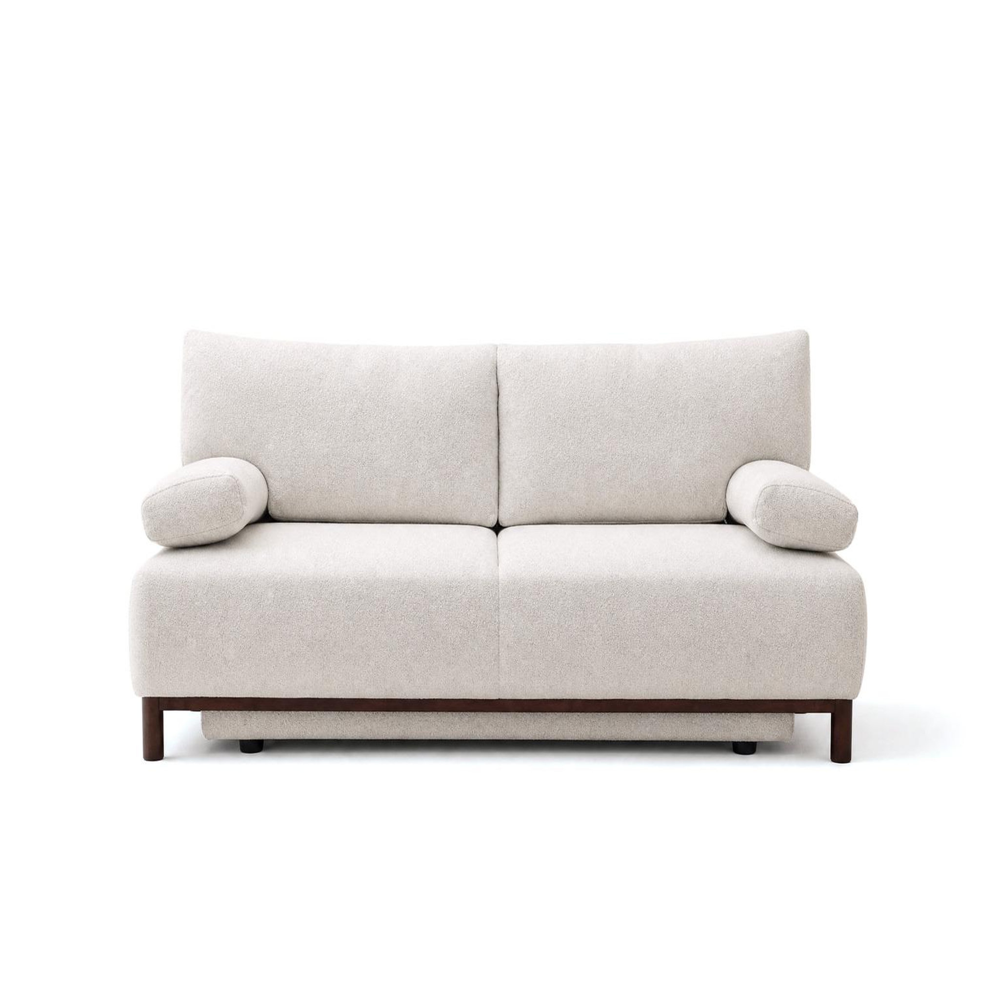 Voir la diapositive 1 : BEST MOBILIER Hortense - canapé droit 3 places convertible avec coffre en velours texturé