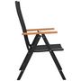 Voir la diapositive 5 : VIDAXL Ensemble a manger de jardin 5 pcs noir et marron