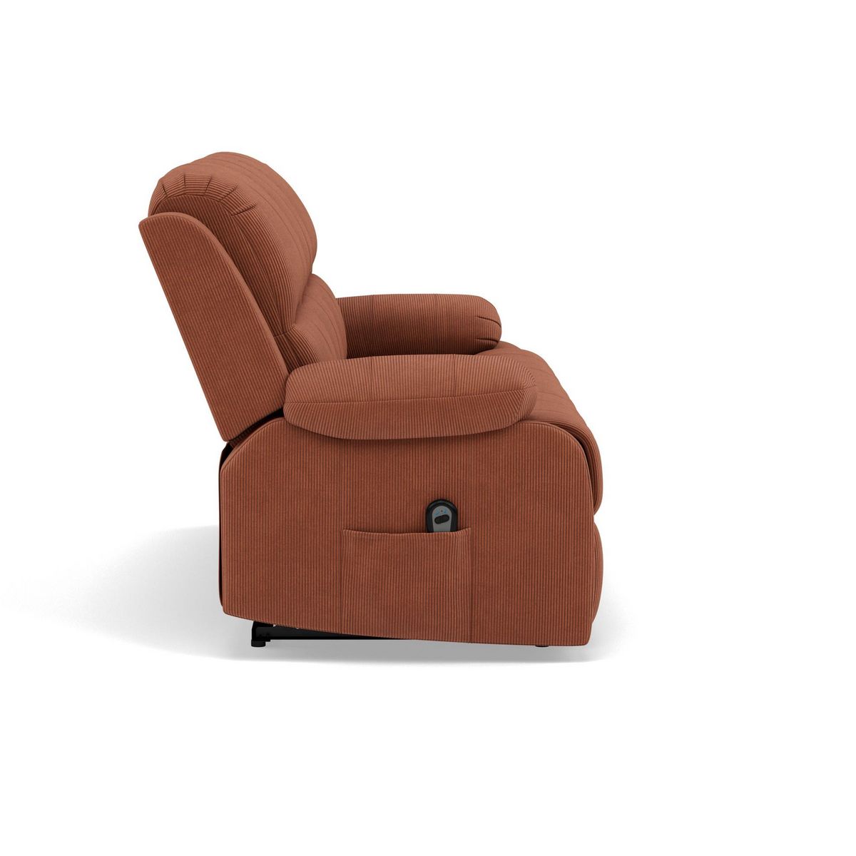 BEST MOBILIER Armand - canapé 3 places relax électrique en velours côtelé