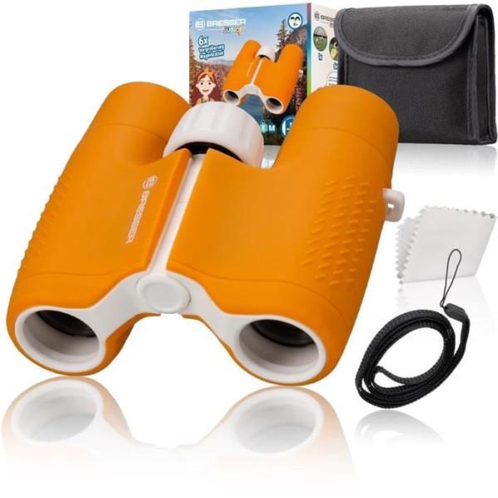 Bresser Jumelles enfant 6x21 orange