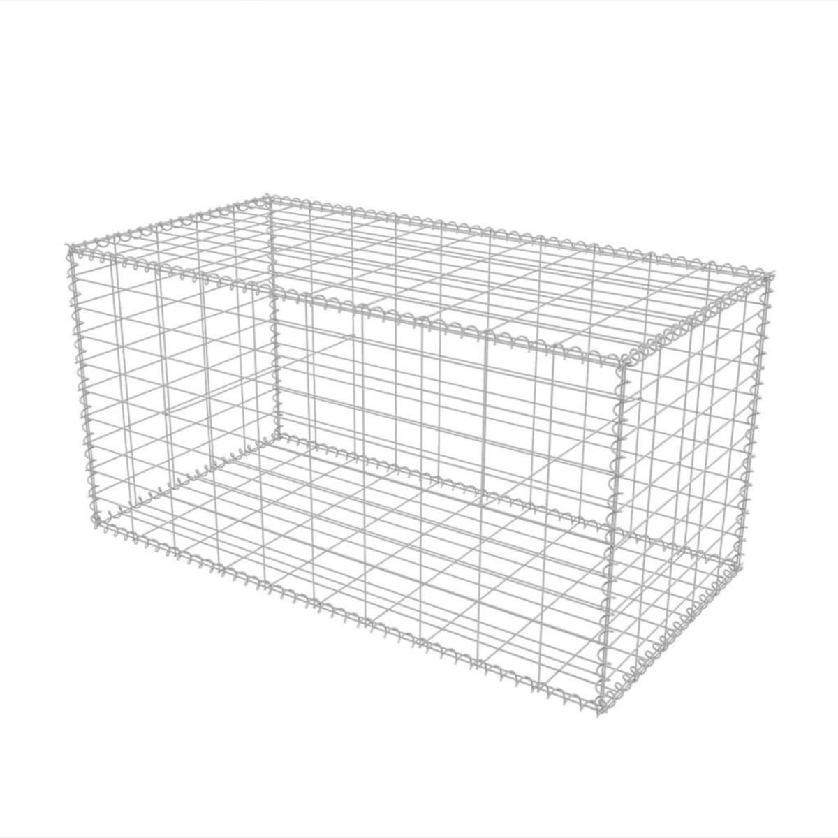 VIDAXL Panier de gabion Acier galvanise 100x50x50 cm