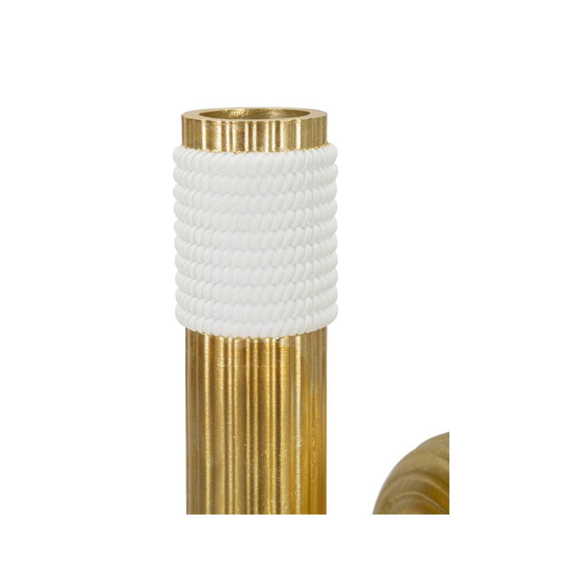 Voir la diapositive 3 : Paris Prix Vase design en résine  bann  25cm or