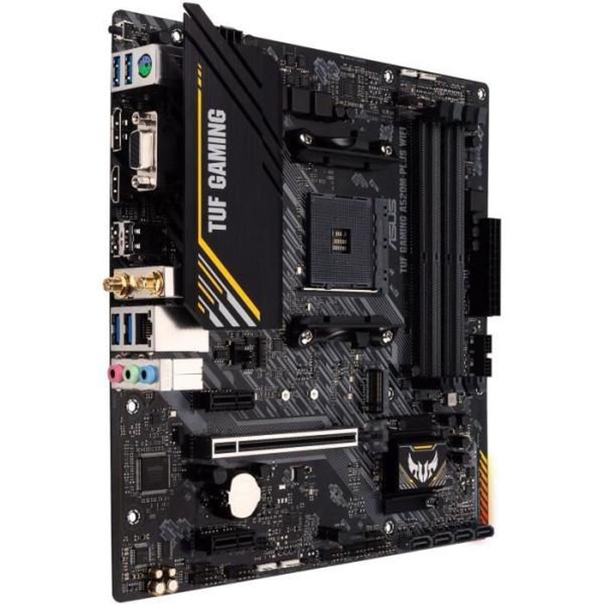 Voir la diapositive 3 : ASUS Carte mere - ASUS - TUF GAMING A520M-PLUS WIFI - AMD A520 - Emplacement AM4 micro ATX