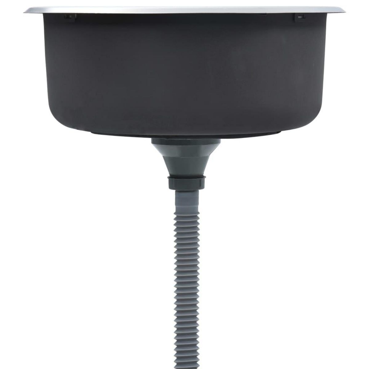 VIDAXL Evier de cuisine avec crepine et piege Acier inoxydable