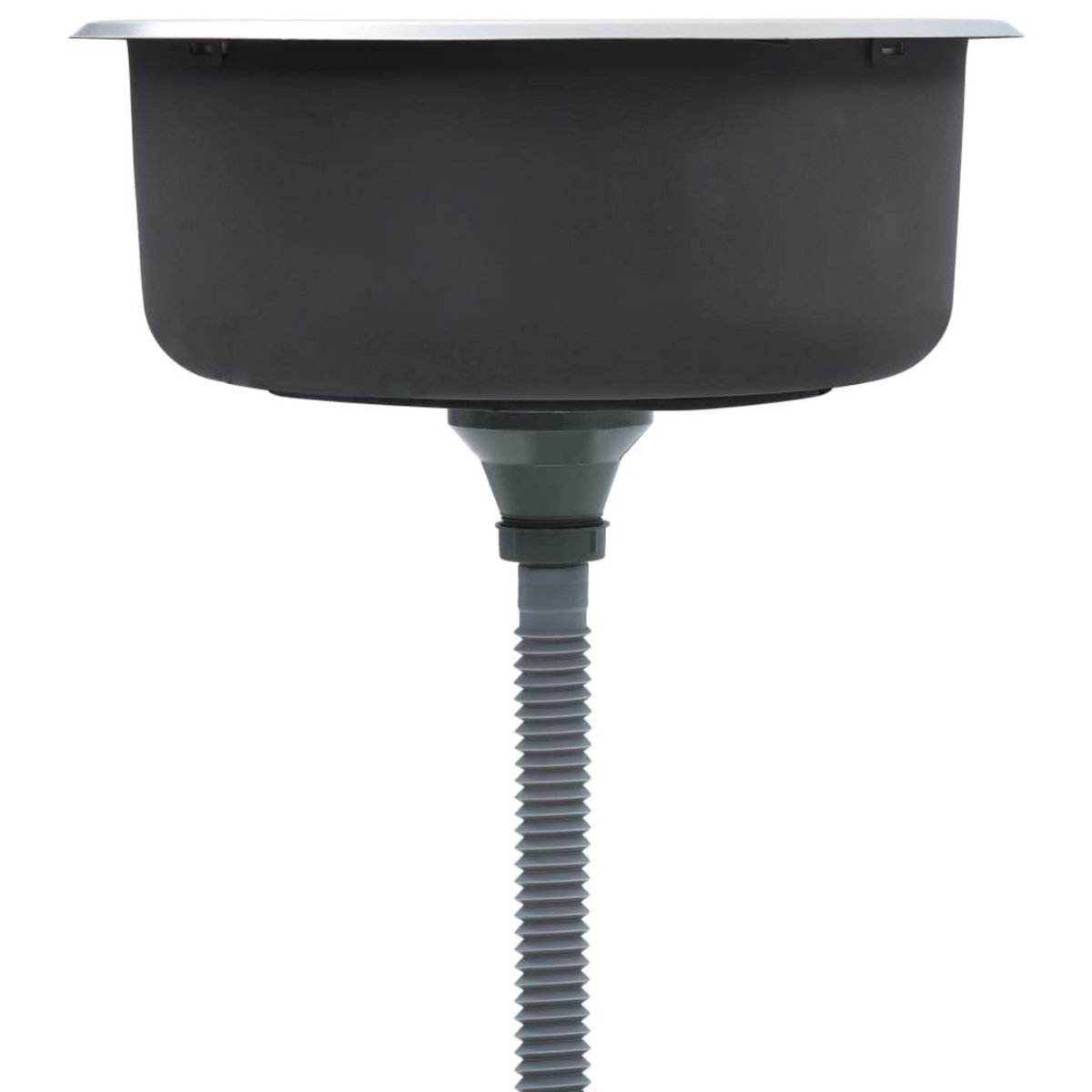 VIDAXL Evier de cuisine avec crepine et piege Acier inoxydable