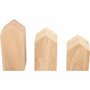 Artemio 8 maisons en bois avec plateau - 24 x 18 x 5,5 cm