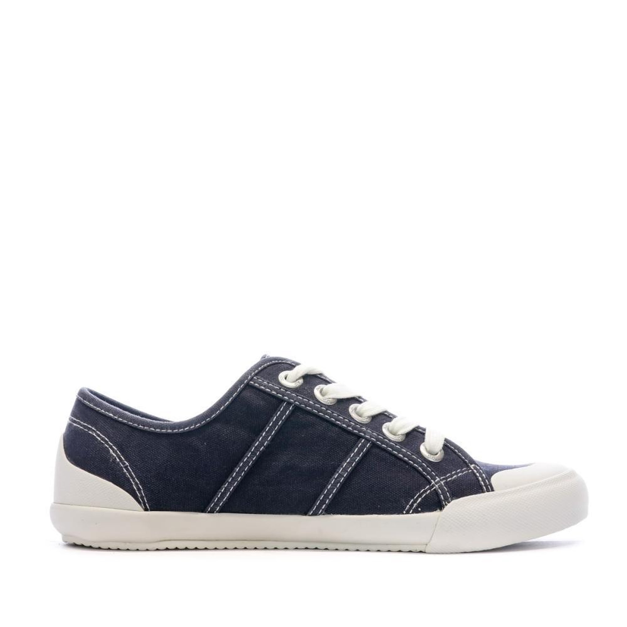 Voir la diapositive 3 : TBS Baskets toile bleu foncé femme tbs
