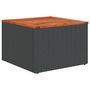 Voir la diapositive 4 : VIDAXL Salon de jardin avec coussins 13 pcs noir resine tressee