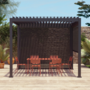 Voir la diapositive 2 : SWEEEK Pergola bioclimatique aluminium 3x3m V2 + 2 stores 3m Triomphe
