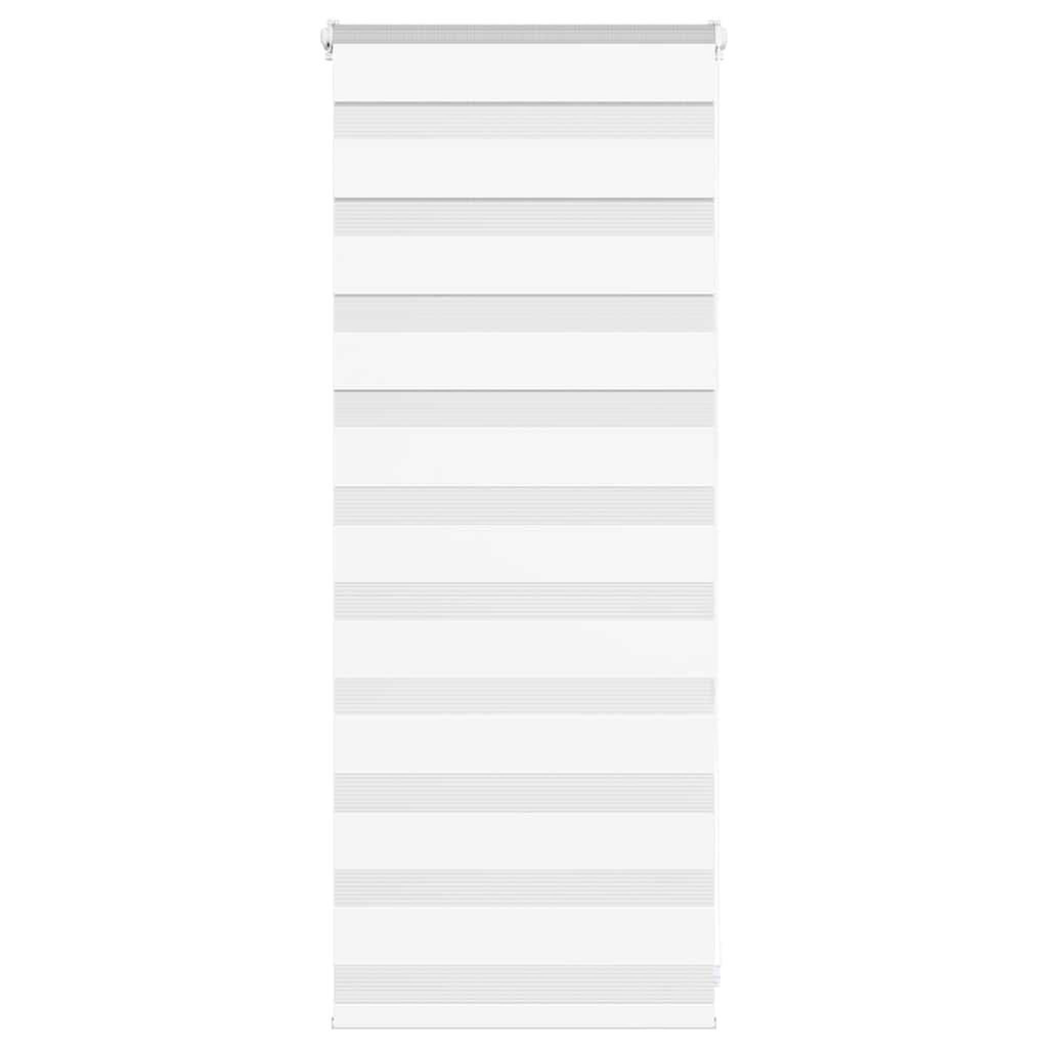 VIDAXL Store zebre blanc 55x100 cm largeur du tissu 50,9 cm polyester