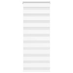 VIDAXL Store zebre blanc 55x100 cm largeur du tissu 50,9 cm polyester