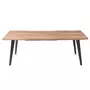 TOILINUX Table extensible pour 6 à 8 personnes effet bois - L.150 à 210 cm