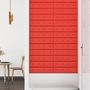 Voir la diapositive 4 : VIDAXL Panneaux muraux 12 pcs Rouge 60x15 cm Similicuir 1,08 m²