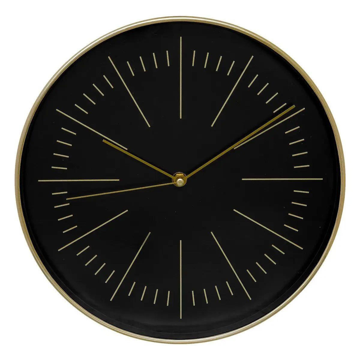 ATMOSPHERA Horloge Murale Design  Edith  30cm Noir & Or