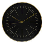 ATMOSPHERA Horloge Murale Design  Edith  30cm Noir & Or