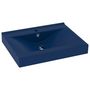 Voir la diapositive 2 : VIDAXL Lavabo avec trou de robinet Bleu fonce mat 60x46 cm Ceramique
