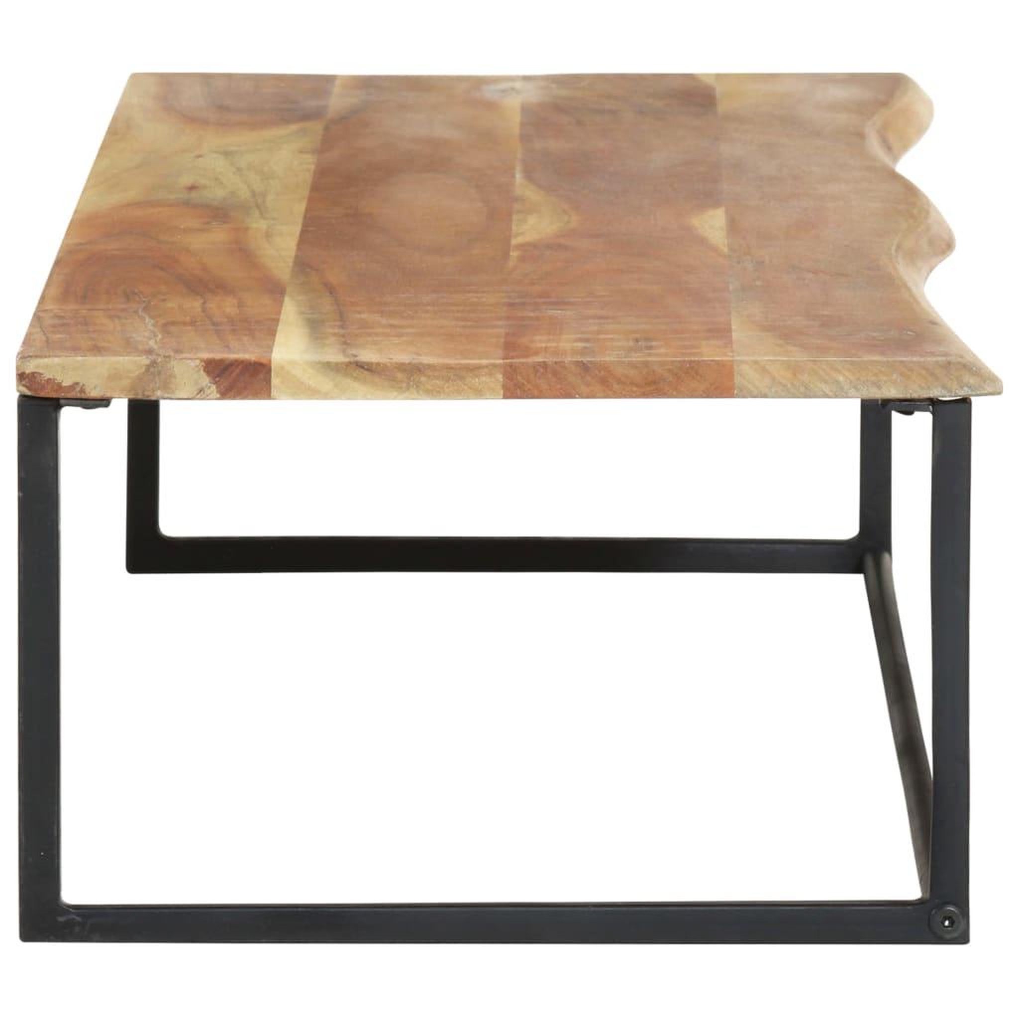 Voir la diapositive 4 : VIDAXL Patere a bord naturel 100x35x22 cm bois d'acacia massif