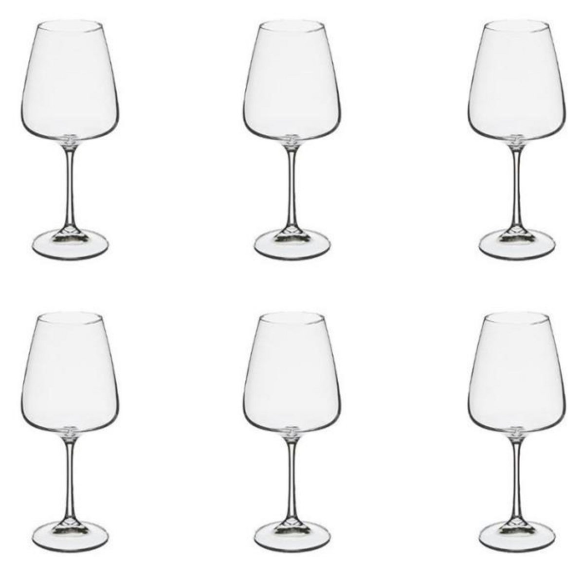 SECRET DE GOURMET Lot de 6 Verres à Eau  Selenga  45cl Transparent