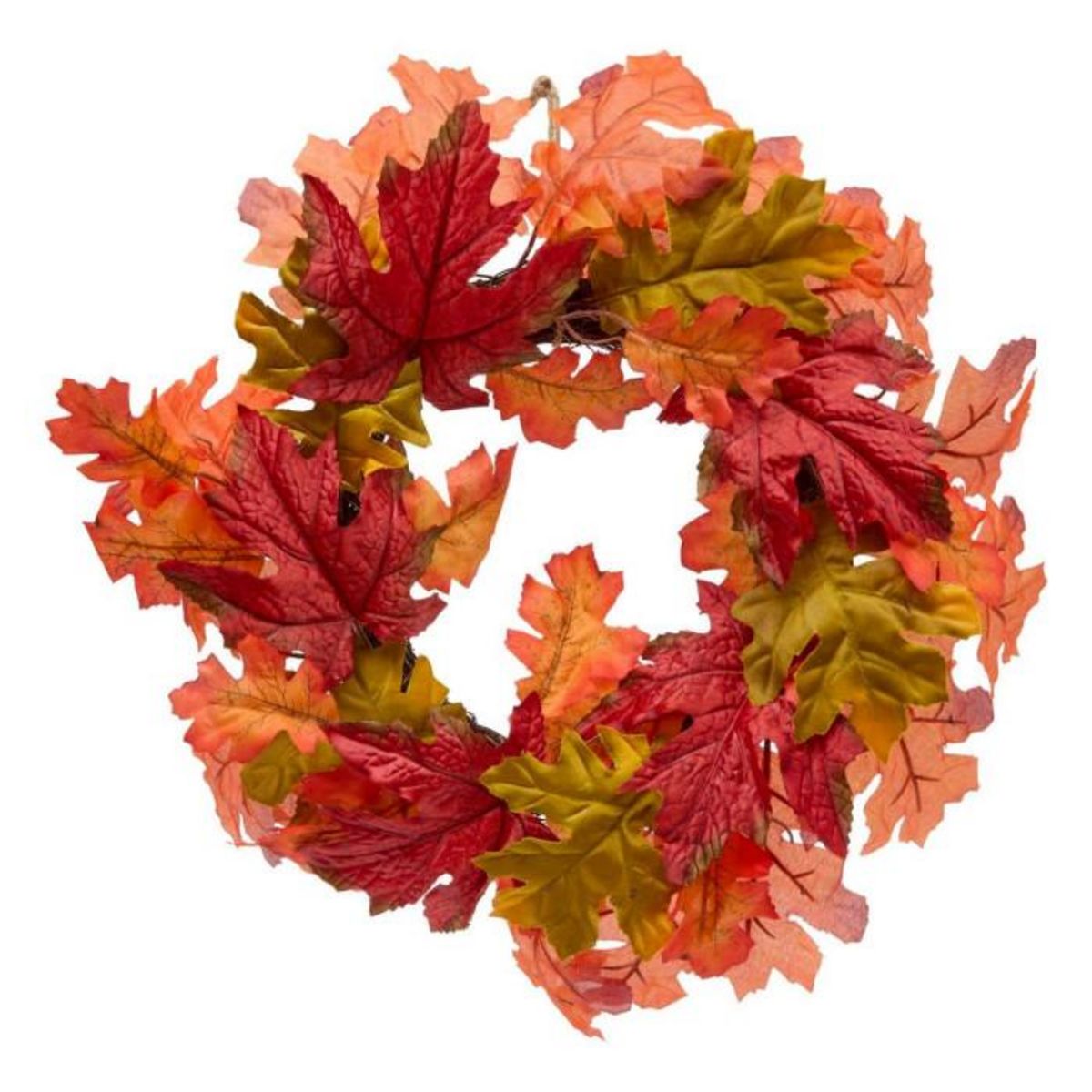 ATMOSPHERA Couronne de Feuilles Artificielles  James  43cm Orange