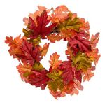ATMOSPHERA Couronne de Feuilles Artificielles  James  43cm Orange