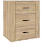 Voir la diapositive 2 : VIDAXL Table de chevet Chene sonoma 50x36x60 cm Bois d'ingenierie