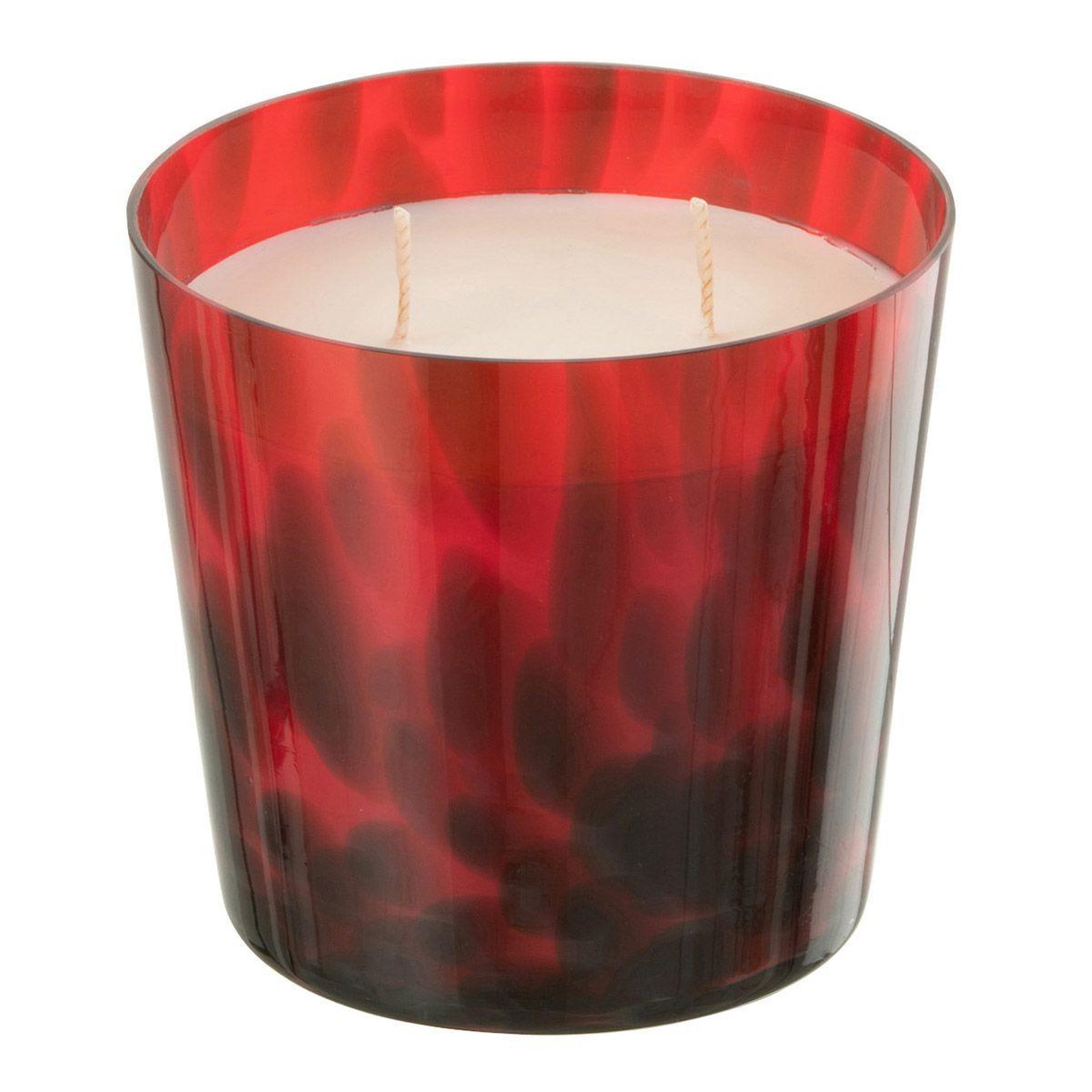 J-LINE Bougie parfumée  noa  12cm bois de santal rouge