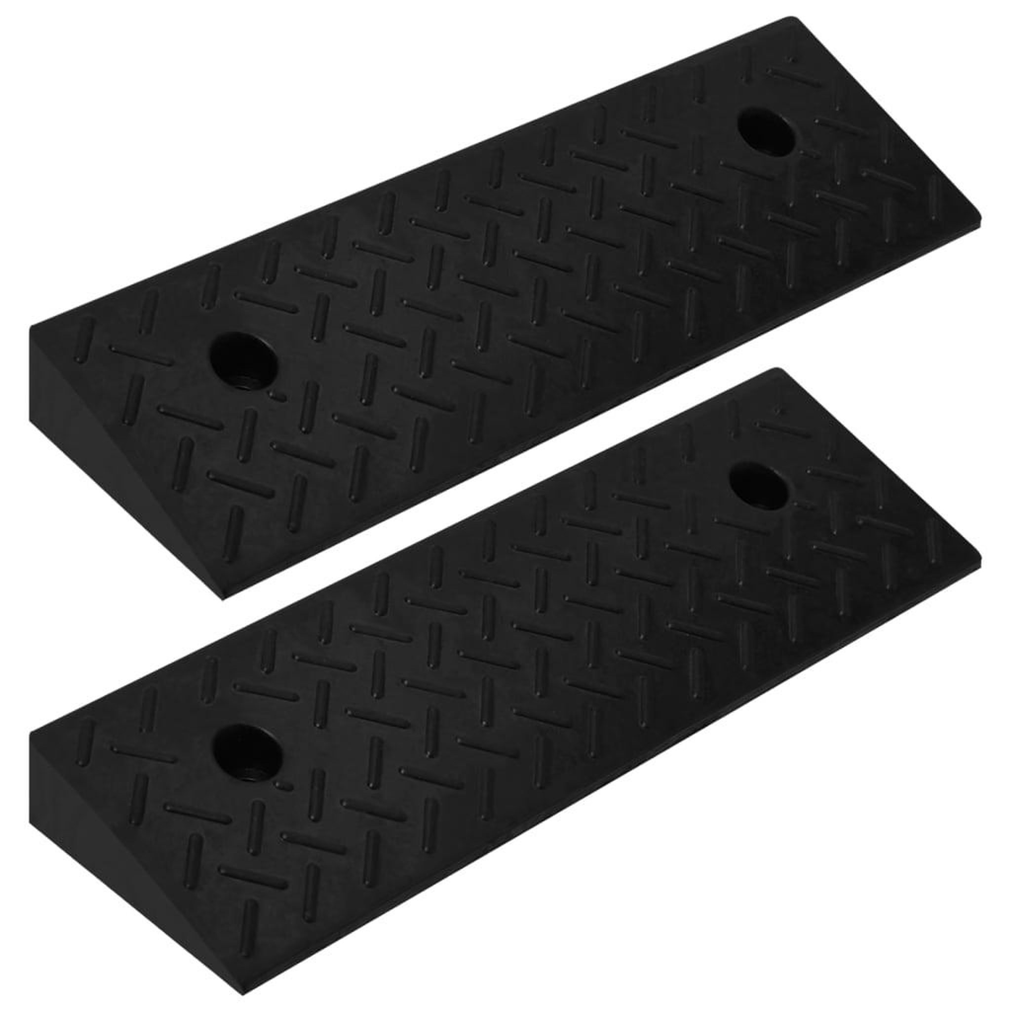 VIDAXL Rampes de bordure 2 pcs 50x17,5x5 cm Caoutchouc