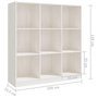 Voir la diapositive 6 : VIDAXL Bibliotheque/Separateur de piece 104x33,5x110 cm pin massif