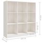 Voir la diapositive 6 : VIDAXL Bibliotheque/Separateur de piece 104x33,5x110 cm pin massif