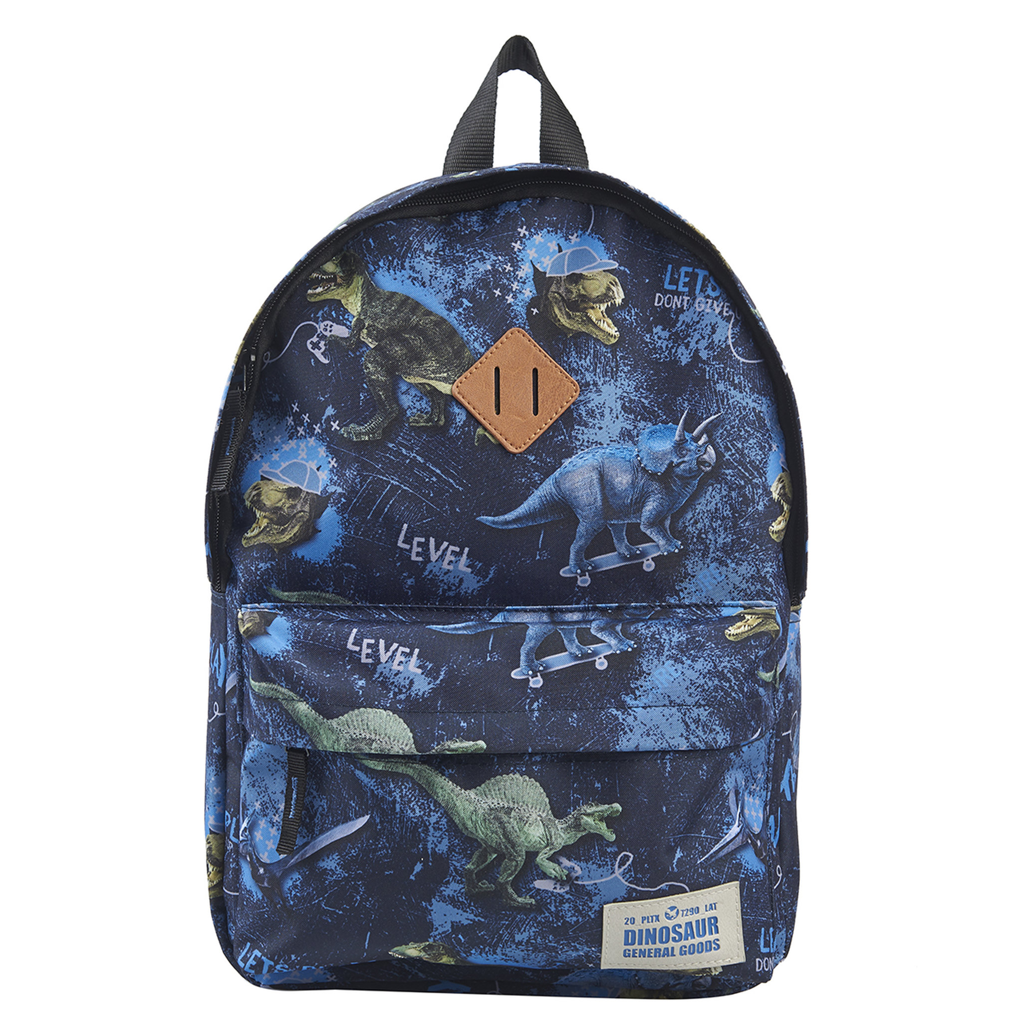 Voir la diapositive 1 : Sac à dos 1 compartiment bleu SKOOTER DINOGRAMES