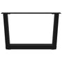 Voir la diapositive 5 : VIDAXL Pieds de table a manger forme V 2 pcs noir 50x(30-31,3)cm acier