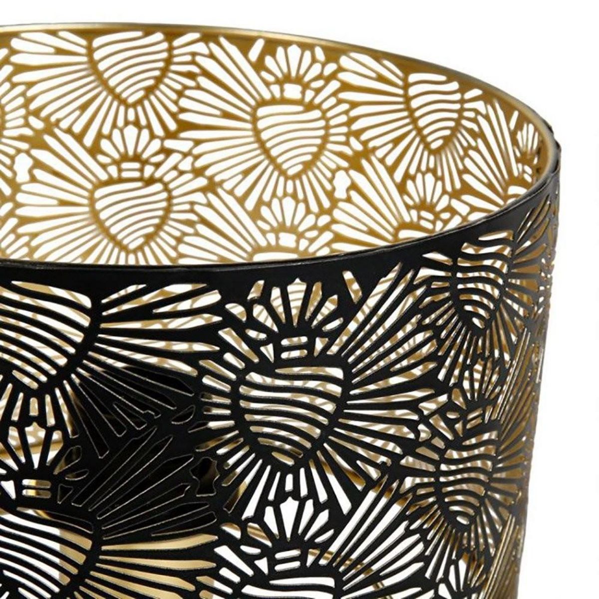 OSTARIA Lampe métal noir doré Corazon D22