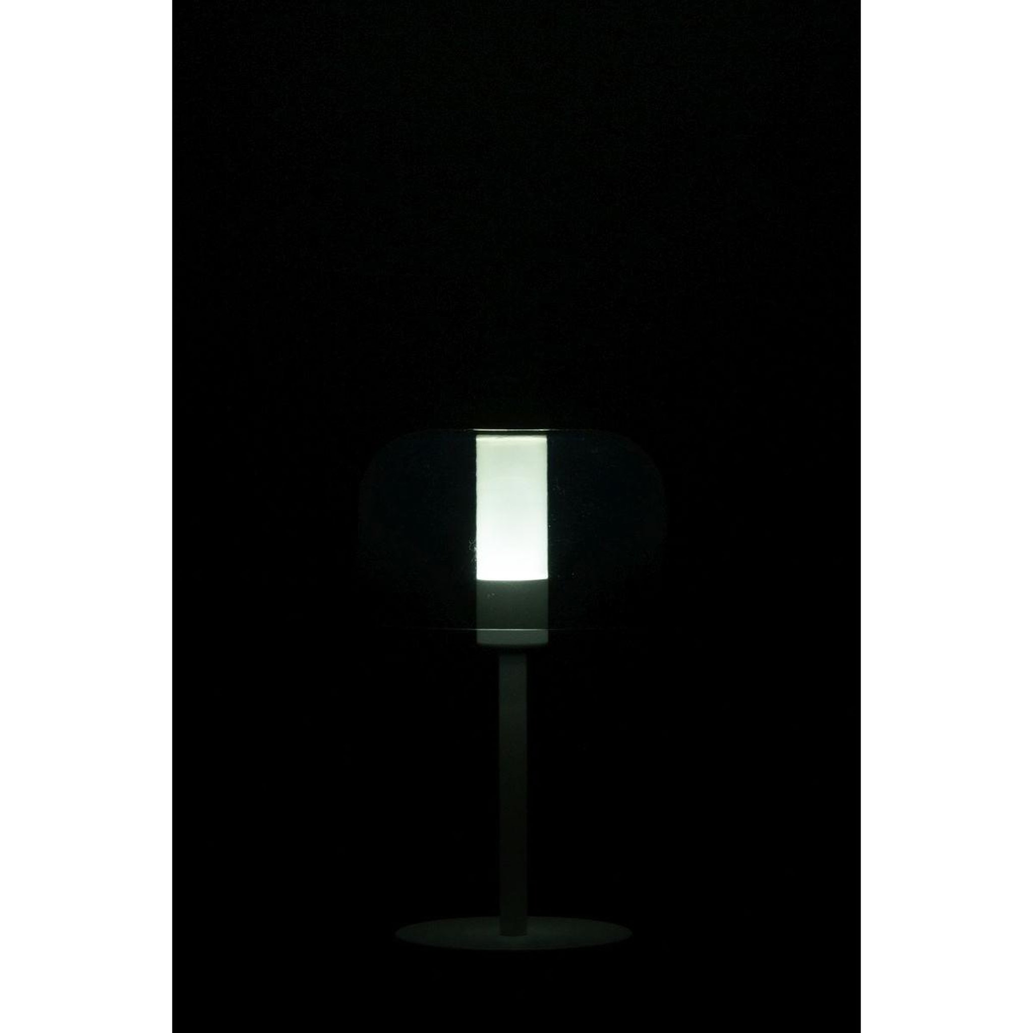 Voir la diapositive 5 : J-LINE Lampe à poser tactile à led  woa  24cm blanc