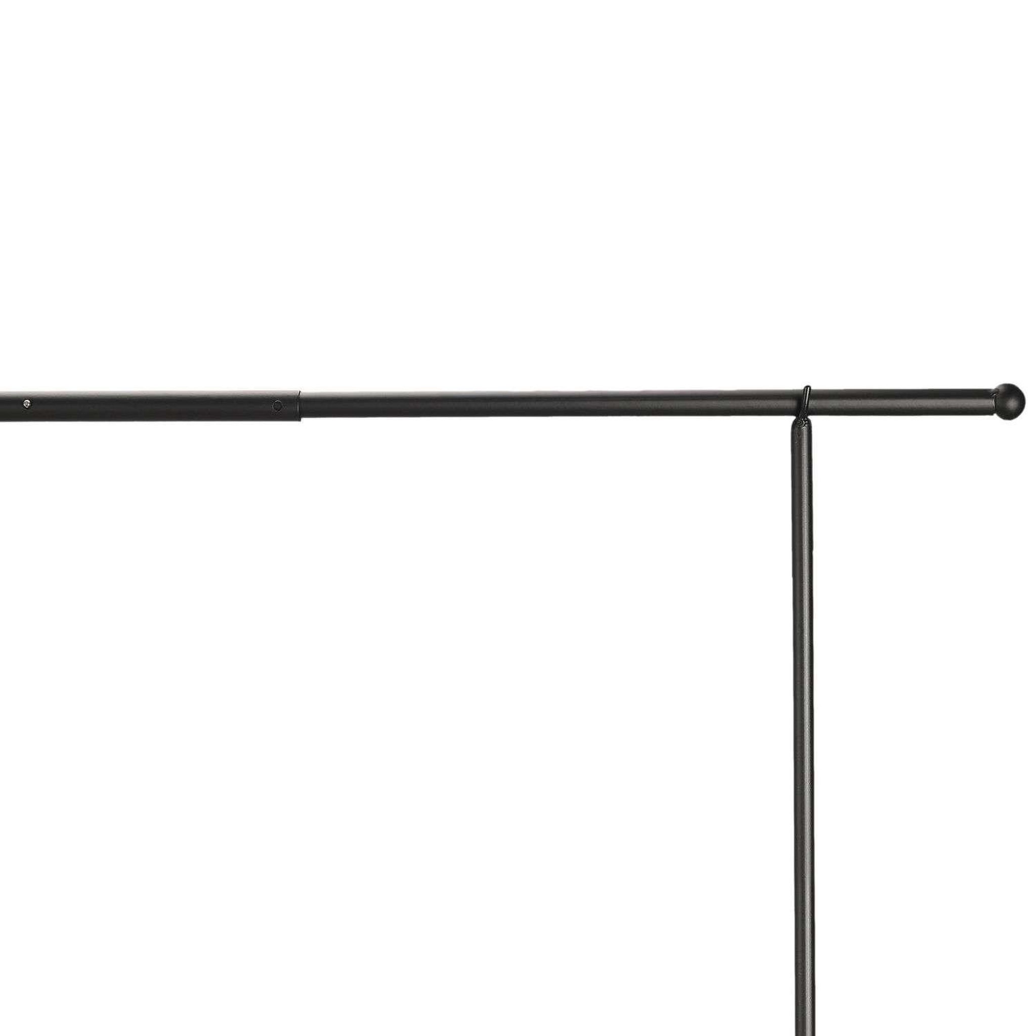 Voir la diapositive 2 : The Home Deco Factory Barre de décoration de table ajustable intérieure/extérieure l. De 139 à 250 cm x h. 90 cm - noir