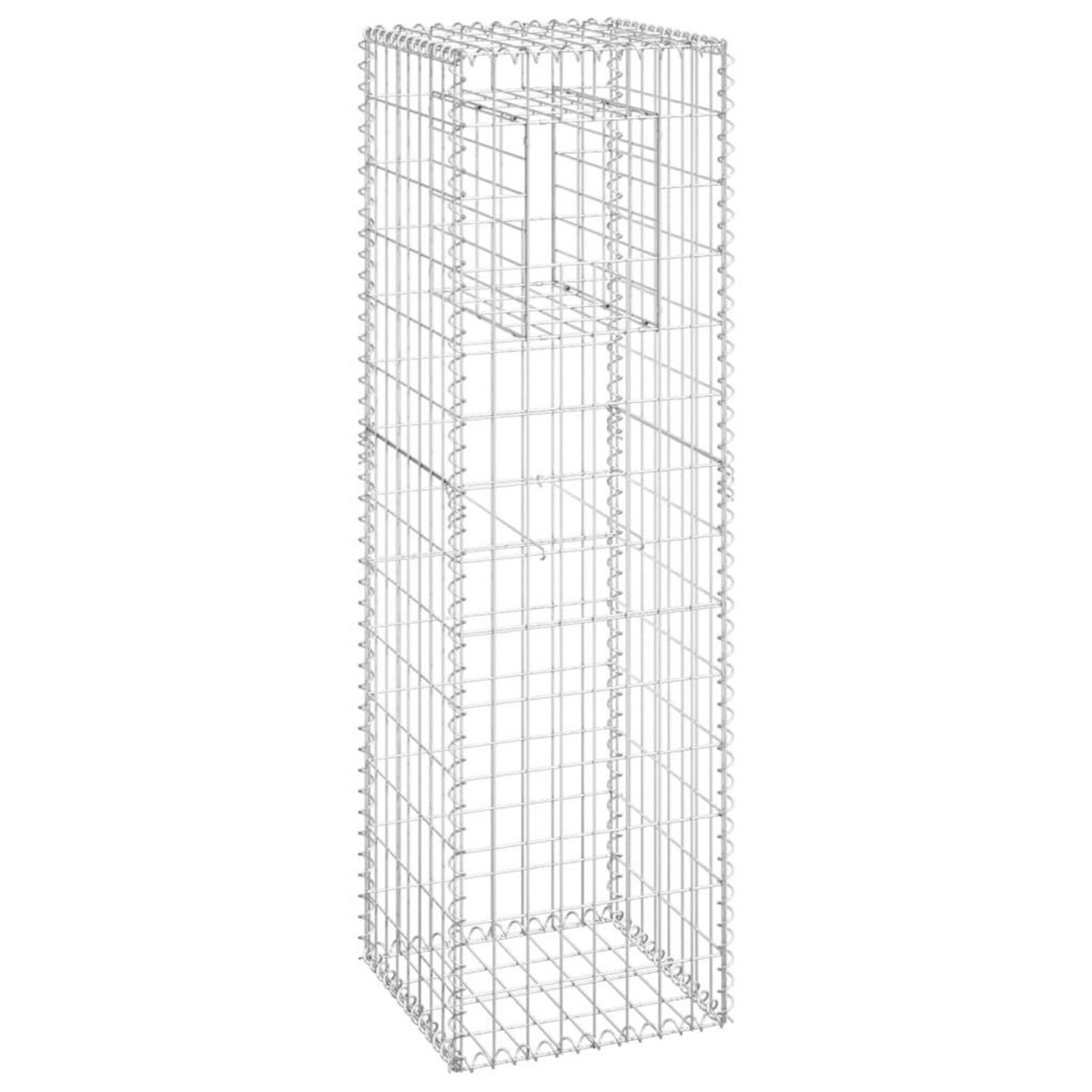 VIDAXL Poteau a panier de gabion 40x40x140 cm Fer